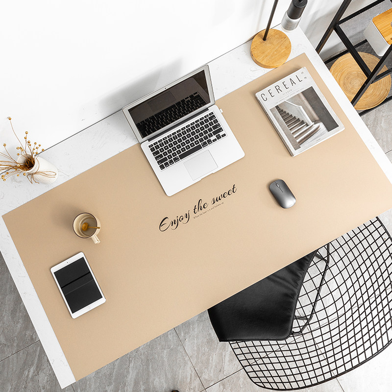 Leather desk pad writing desk pad tablecloth waterproof and oil-proof student study desk pad anti-scald disposable table pad