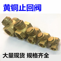 Su Ming all copper thickened horizontal check valve Vertical check valve one-way check reverse water pump valve 4 minutes 6 minutes 1 inch