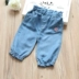 Quần ngày trẻ em lụa năm quần quần denim quần quần bảy quần thun eo 2019 quần áo trẻ em hè - Quần đồ bộ bé trai Quần