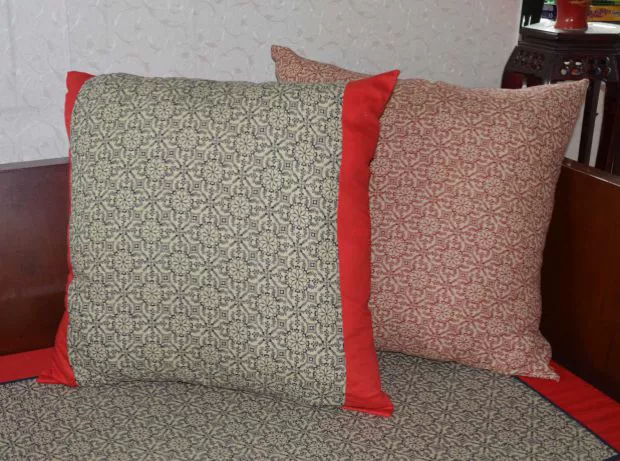 Danfeng Fabric: Cotton hoa mục vụ văn phòng tatami đệm sofa đệm pad đệm - với lõi - Ghế đệm / đệm Sofa