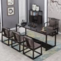 Mới kết hợp bàn ghế gỗ gỗ Trung Quốc kết hợp phòng trà Zen phòng trà hiện đại nhà mẫu phòng trà phòng tro gỗ nội thất tùy chỉnh - Bàn / Bàn 	bàn gỗ tân cổ điển