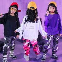 Bộ đồ nhảy đường phố dành cho trẻ em Bộ đồ nhảy hiphop jazz dành cho trẻ em mùa thu và mùa đông phiên bản mới của Hàn Quốc cửa hàng quần áo trẻ em