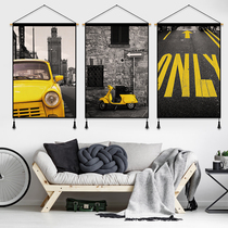 Fashion modern fabric hanging painting Sofa background wall decorative painting hanging cloth Living room bedroom tapestry Industrial style hanging cloth
