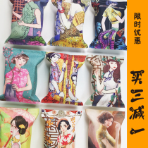 Ethnic wind cotton linen tissue box living room home creative Net red napkin paper towel cover car decoration paper bag