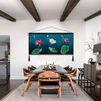 New Chinese Living Room Decoration Painting Cloth Art Hanging Painting Sofa Background Wall Hanging Painting Bedroom Bedside Landscape Painting Tapestry Tapestry Tapestries