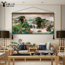 Modern Chinese living room sofa background wall decoration hanging picture middle painting bedside background wall tapestry instead of cross stitch