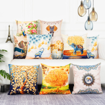 Home Sofa Hug Morgue With Elephant Light Lavish Back Cushion Cover Bedroom Bedside Resting with pillow waist Pillows Living room Large number of backrest pillows