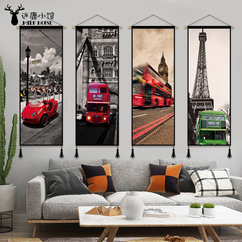 Modern Industrial Wind Tapestry Sofa Background Wall Decoration Painting Office Hung Painting Electric Meter Box Sheltering Hanging Buins Wind