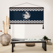 Chinese large number cloth art tapestry book room Bedroom bedside hanging painting sofa Background wall decoration painting Living room wall painting fresco