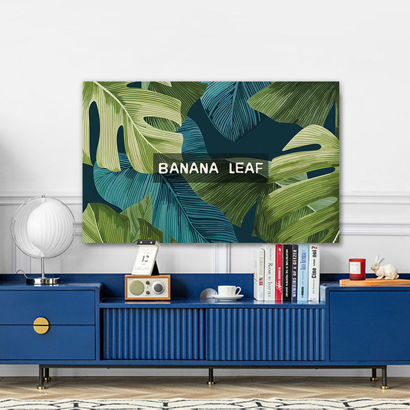 New liquid crystal TV cover dust cover cover towels hanging 55-inch 65 inch home cotton linen dust resistant lid cloth