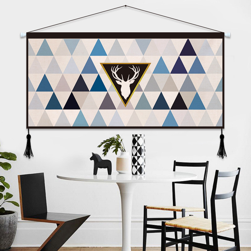 Nordic living room decoration painting sofa background wall modern minimalist living room mural hanging painting landscape painting bedroom bedside painting