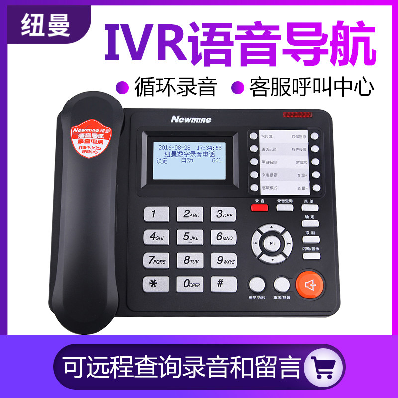 Newman HL2008TSD-2086(R) Enterprise Customer Service Call Center Landline IVR Voice Navigation Voice Navigation Voice Recorder Incoming and Telegraph Number