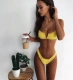 Châu Âu và Hoa Kỳ gợi cảm khoe thân với bikini bikini nóng bỏng trong bộ đồ tắm mùa xuân được tập hợp áo tắm mỏng kiểu V nữ đi biển