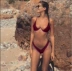 Bikini ngực nhỏ thu thập tam giác retro BIKINI thép vòng ngực lớn gợi cảm chia áo tắm bãi biển phụ nữ - Bikinis bo bikini Bikinis