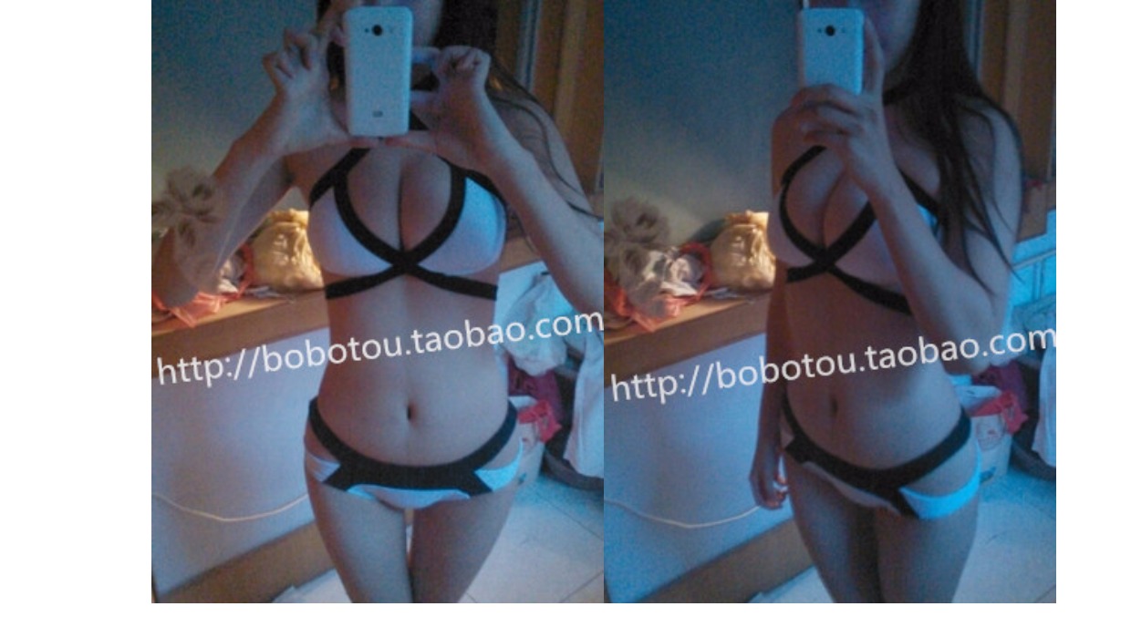Băng tập hợp bikini băng bó màu sắc phù hợp với áo tắm chia nhỏ bộ đồ tắm