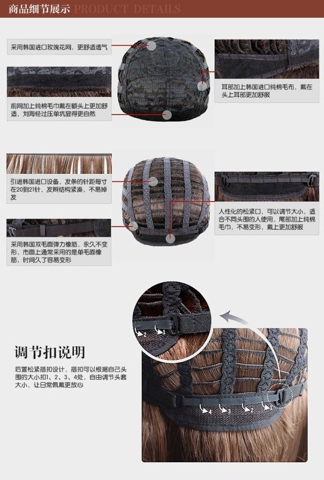 Perruque OTHER   cheveux raides Court - Ref 2609947 Image 8