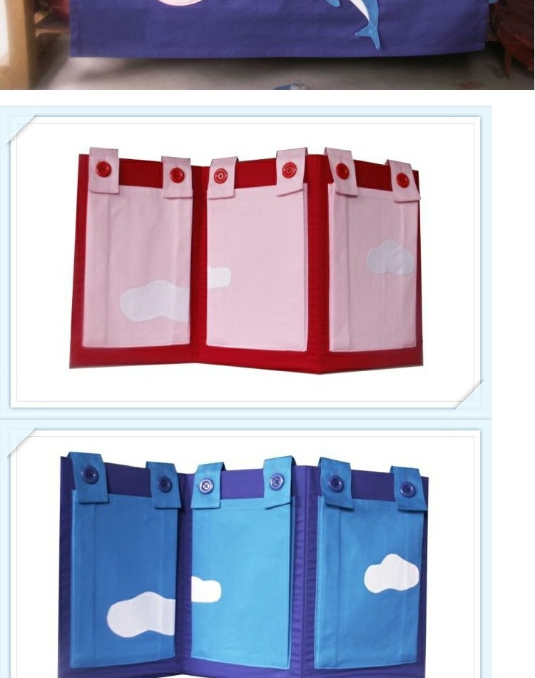 Giường vải cotton màu 帏 túi treo giường trẻ em lều / lều trò chơi / lều màu / giường - Bed Skirts & Valances rèm treo giường