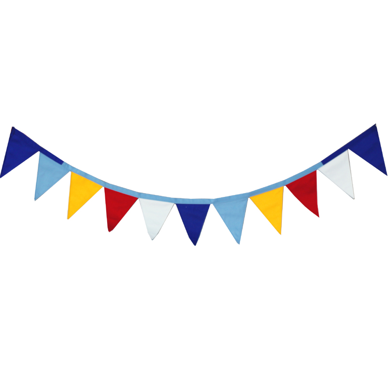 Pure Cotton Decoration Cloth Art Triangle Banner Color Band Color Flag Float With Bed Tent Accessories Bed Mantle Decoration Color Flags