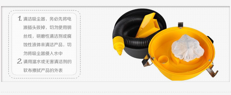 Multifunctional high-power car vacuum cleaner with round barrel, 12V, dual-use for dry and wet, portable mini vacuum cleaner for cars