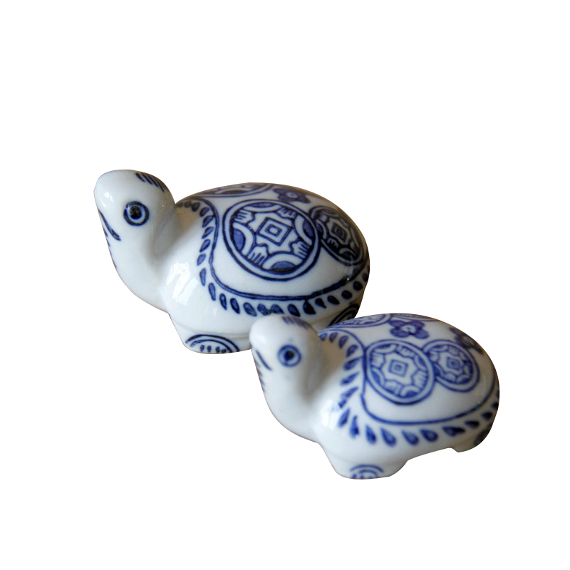 Ceramic duck fish swim world 】 【 the tortoise is home small goldfish furnishing articles can float in water tank and lovely