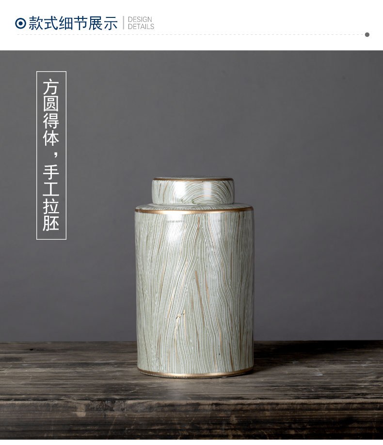 Rain tong home | jingdezhen chinaware paint round ceramic pot home furnishing articles home decoration decoration porcelain