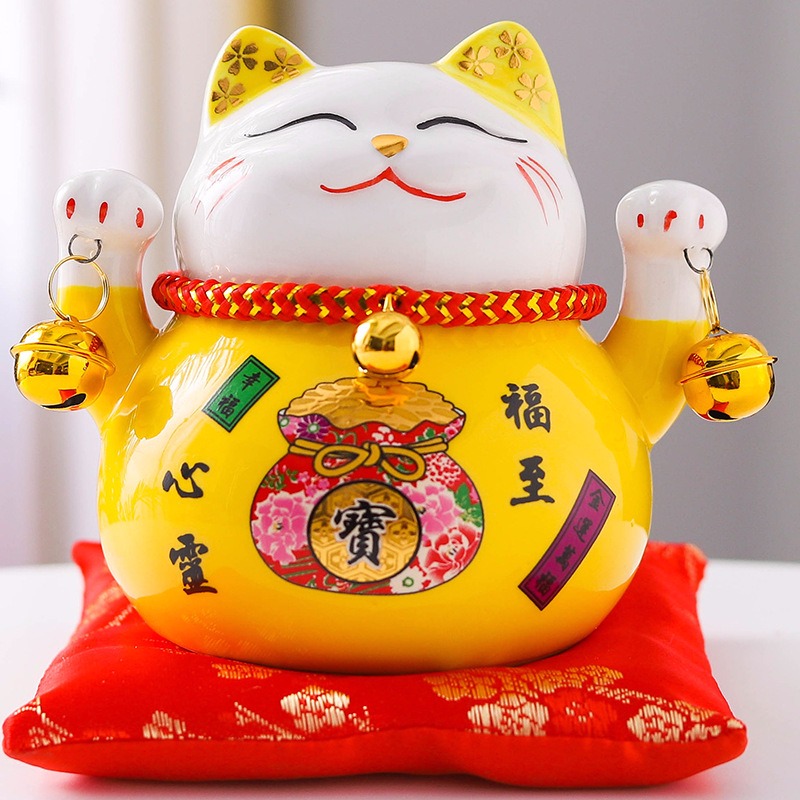 The Cat the opened ceramic saving ceramic Cat household act the role ofing is tasted furnishing articles ceramic ceramic Cat sitting room