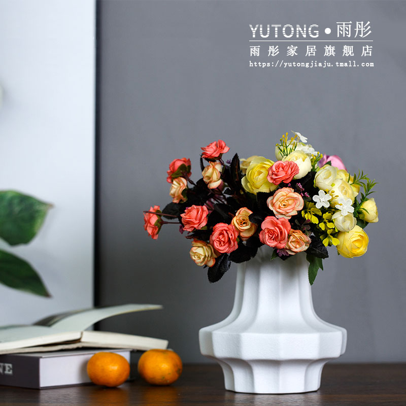 New Chinese style ceramic furnishing articles light key-2 luxury hotel TV ark, example room under the sitting room what pottery tea table decorations
