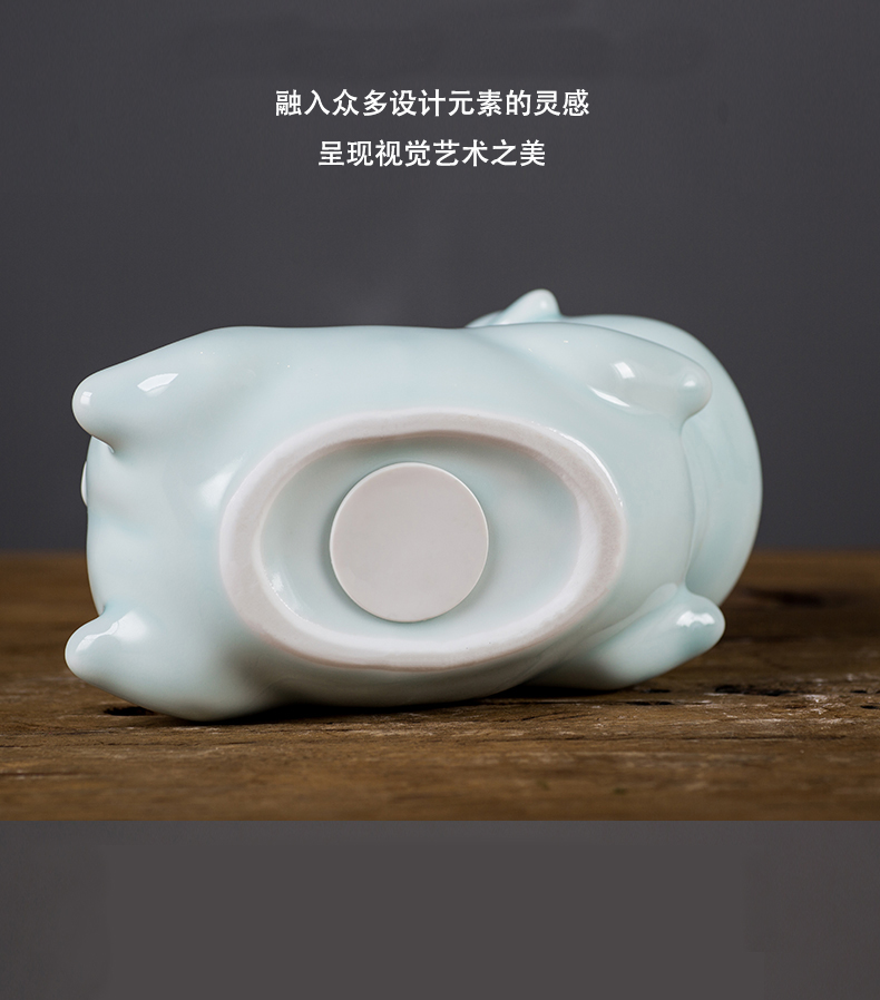 Jingdezhen ceramic angel pig furnishing articles piggy bank receiver manual lovers wedding holiday gifts creative gift