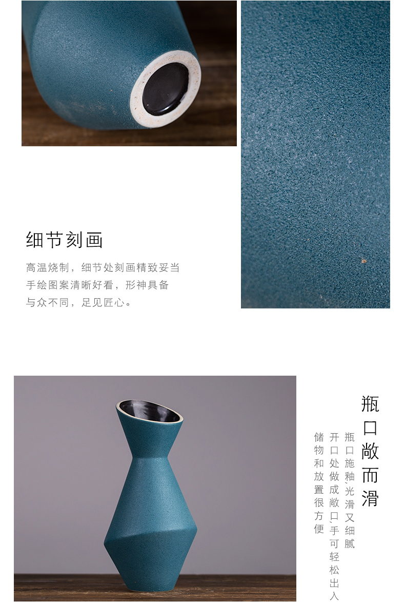 Jingdezhen ceramics vase furnishing articles TV ark, dried flower flower arranging the modern Chinese style household, sitting room adornment porcelain