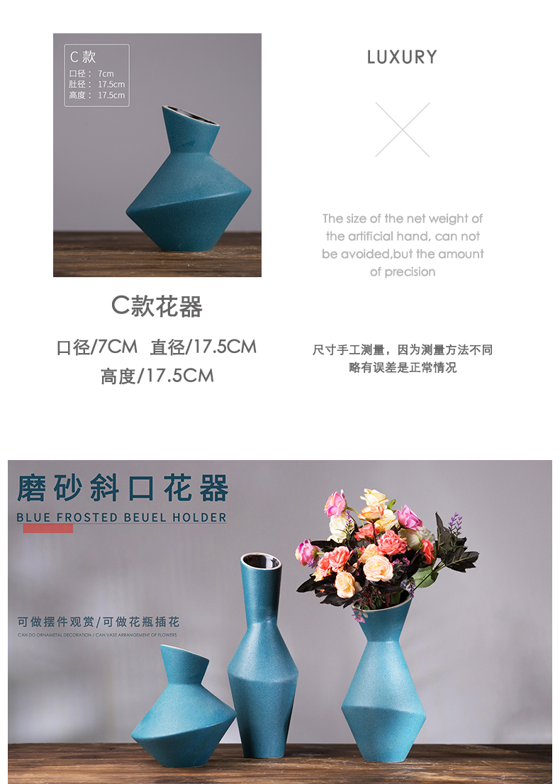 Jingdezhen ceramics vase furnishing articles TV ark, dried flower flower arranging the modern Chinese style household, sitting room adornment porcelain