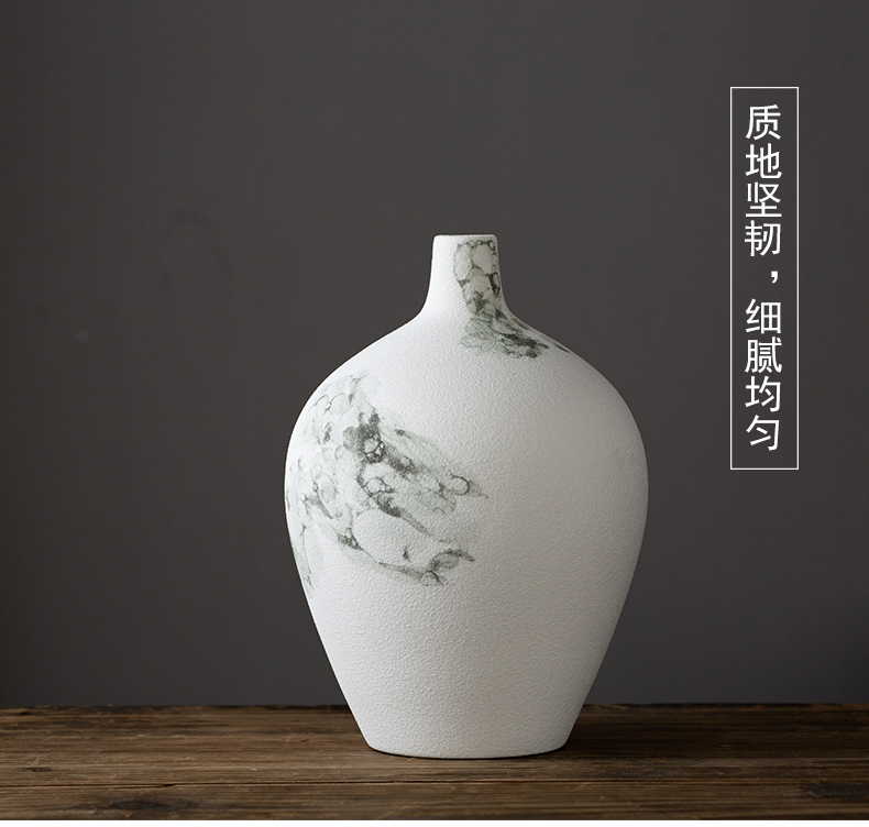 Jingdezhen Chinese ink bottle creative ceramic decoration plate wine porch decoration flower implement furnishing articles arts and crafts