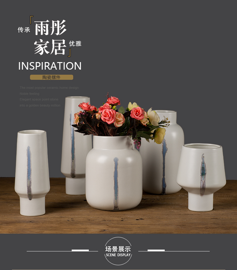 Furnishing articles hand made special ceramic tea table storage tank study TV ark adornment Furnishing articles contracted sitting room decoration