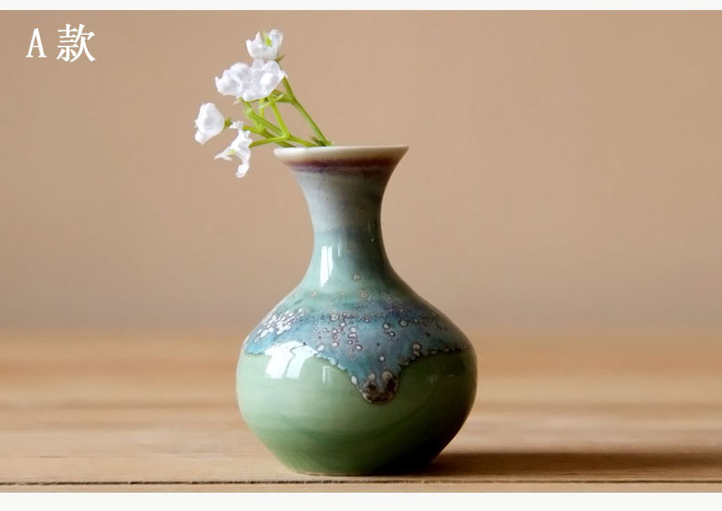 Contracted and I sitting room, dining - room home decoration ceramic vase floral furnishing articles, small and pure and fresh flower arranging flowers