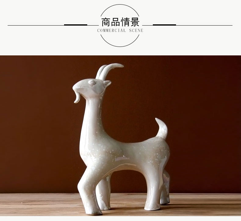 Creative manual its kilns ceramic zodiac is sheep sheep handicraft furnishing articles furnishing articles porcelain decoration