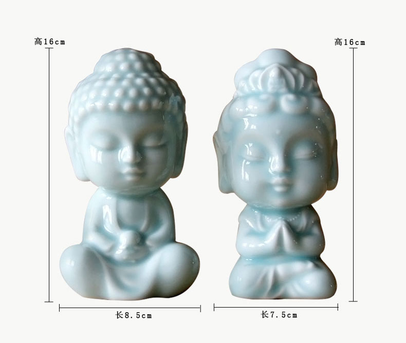 Rain tong home | small shadow of jingdezhen ceramics, ceramic Buddha furnishing articles home decoration porcelain tea house decoration