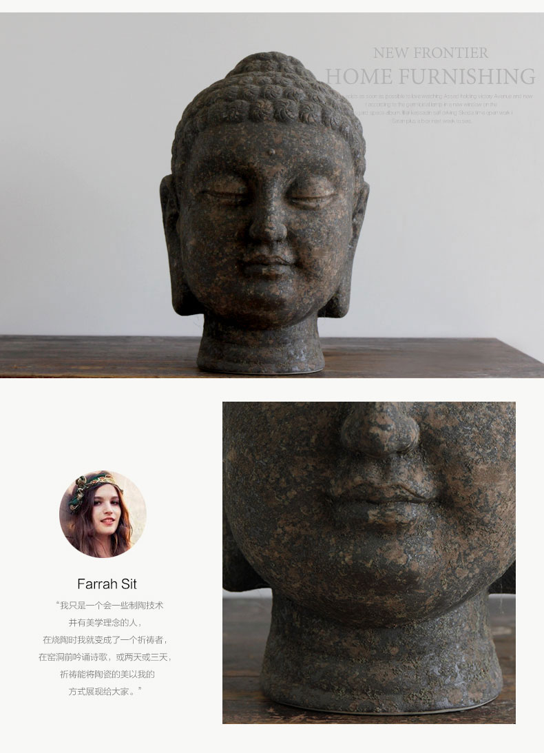 The rain tong home | jingdezhen ceramics ceramic furnishing articles furnishing articles manually figure of Buddha beadle ceramic its process variable
