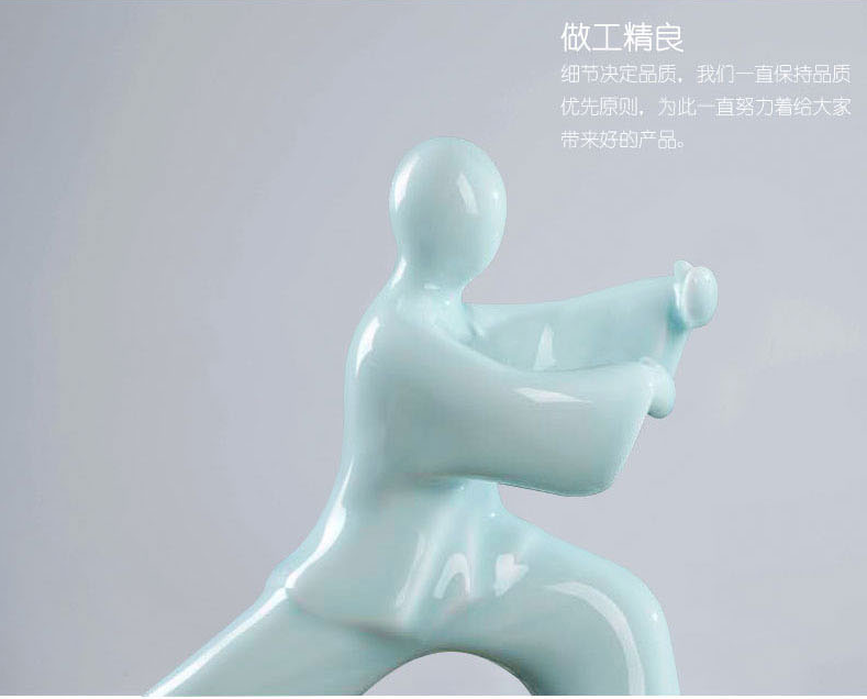 New Chinese style tai chi its creative zen ceramic handicraft furnishing articles porch bookcase office decoration