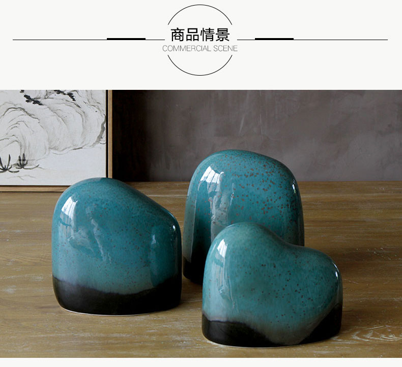 Jingdezhen ceramic study place to live in the sitting room porch desktop ornaments hand - made beaming