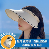 (easy to contain) net red UV sunscreen woman summer fashion tide cap anti-UV shading cap sky top hat new