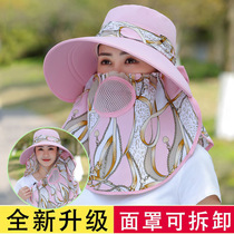 Large edge sunscreen children summer bicycling visor UV mask large brim sunhat sunhat tea cool hat
