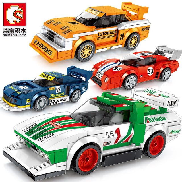 Senbao building blocks small particles assembled racing model