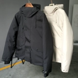 Бархатный пуховик с капюшоном, короткая куртка, коллекция 2021, утиный пух, увеличенная толщина