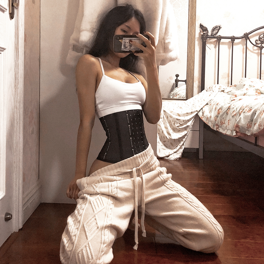 Honey Peach Small Waist Fine Sports Bouquet Belly Band Woman Fitness Slim Fit Plastic Waist Summer Beam Bellied Beam Cashew Partum Partum Giri Strap