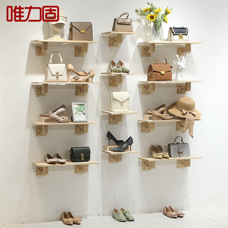 Meritocratic clothing store shoe rack bag frame retro personality casual shoes shop Shoe Rack Cotton Numb Shoes Shop Women's Shoes Racks