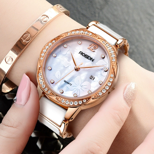 Белые модные трендовые водонепроницаемые часы, 2020 года