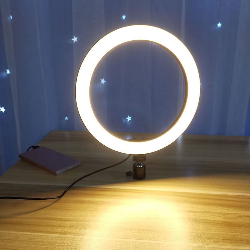 Mobile phone live broadcast complementary light hosted beauty rejuvenating tone ring lamp indoor 8 inch 10 inch led high-definition light striking lamp