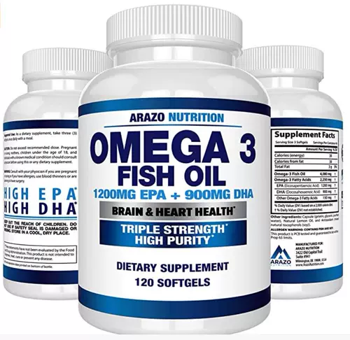 Spot American Arazo Nutrion Omega3 рыбьего жира2220 мг высотой высокого содержания рыбьего жира 120 капсул