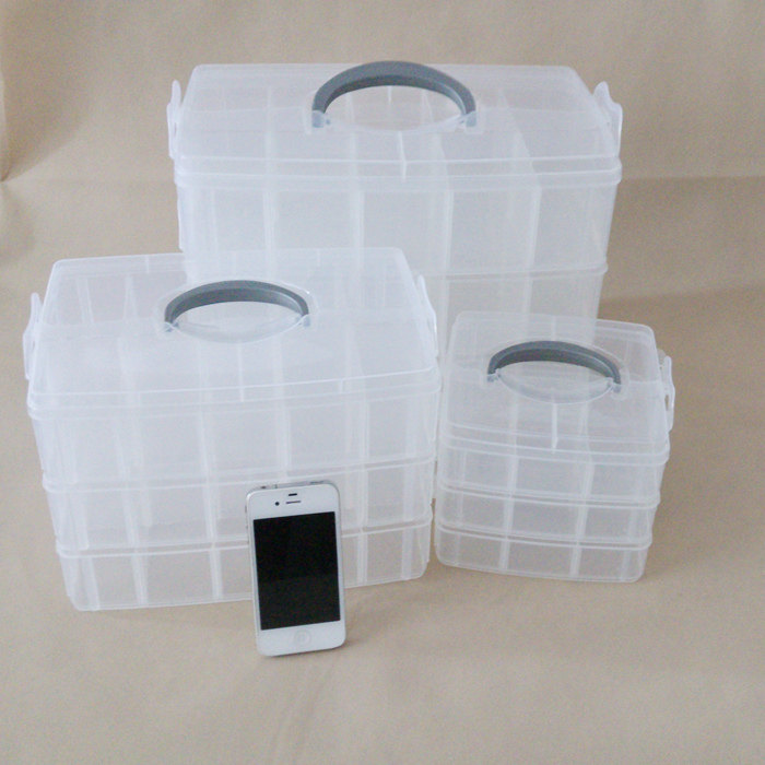 Simple plastic toy storage box portable Lego building block storage box living room dormitory desktop handmade extra large box