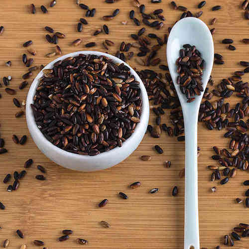 Cooked blood glutinous rice 500g black sticky rice zinc selenium purple glutinous rice purple sticky rice-Taobao