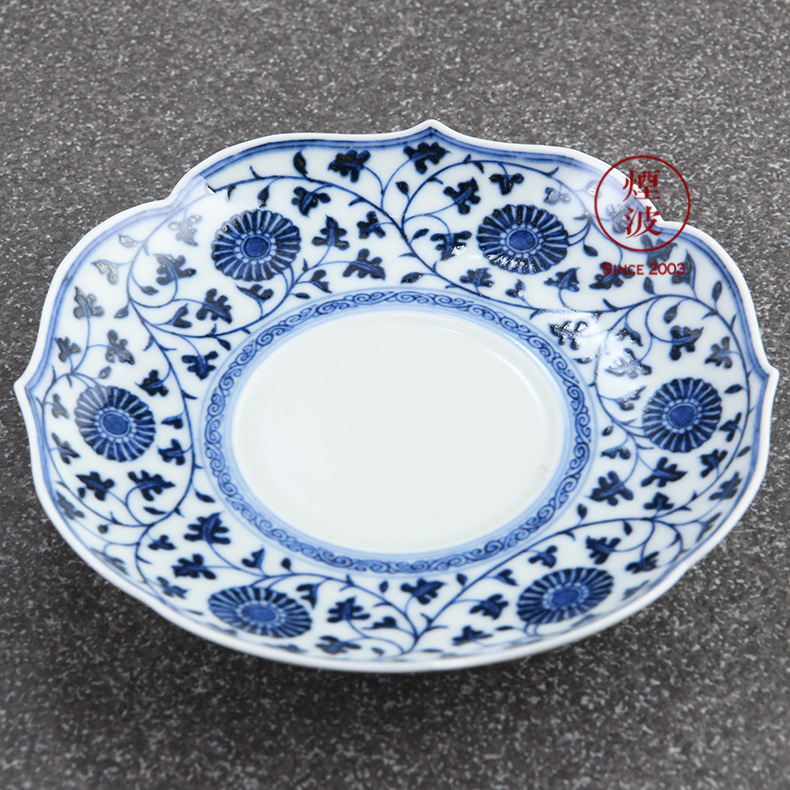 Those hidden up porcelain jingdezhen sleep mountain has gived the money around branches by grain kwai dish of tea tray expressions using sweet